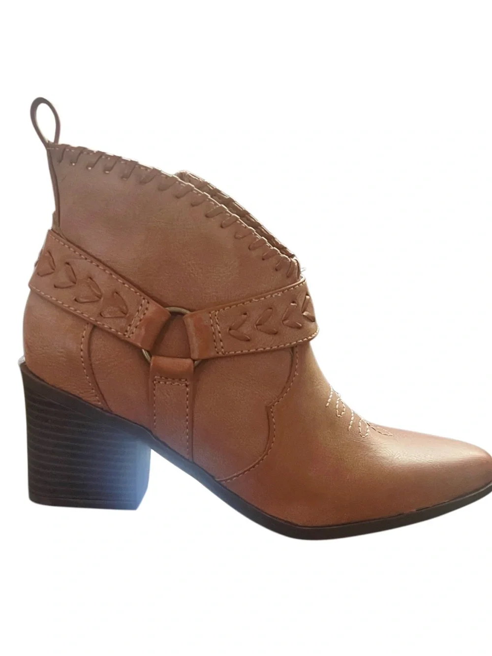 Frye & Co Women’s Tan Western Ankle Boots Sz 5.5